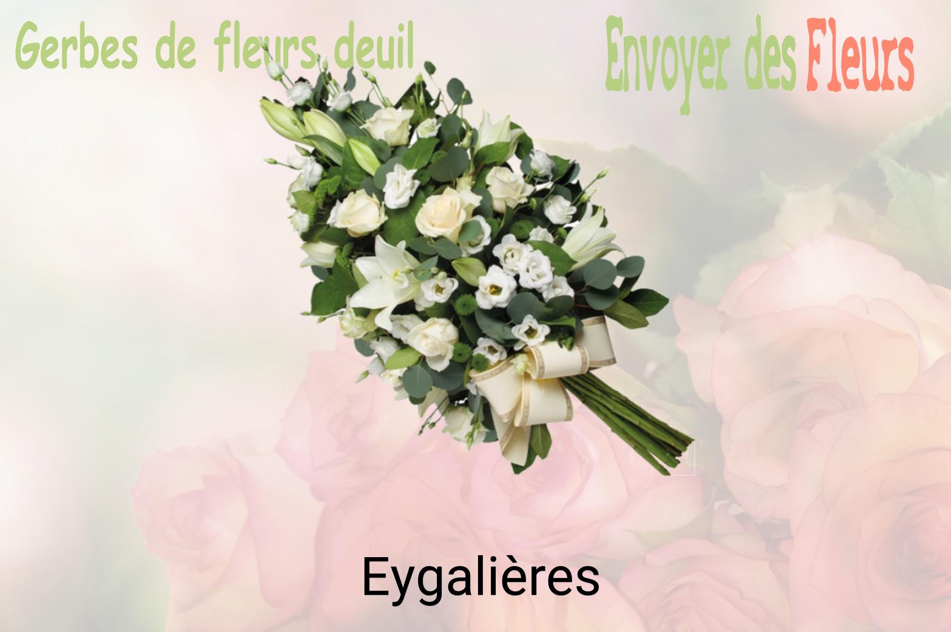 Gerbe de fleurs de deuil livrée à Eygalières